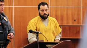 Kirby Calderwood leaves a courtoom after pleading guilty to second degree murder on Thursday, Feb. 5, 2026 in Kenai, Alaska.