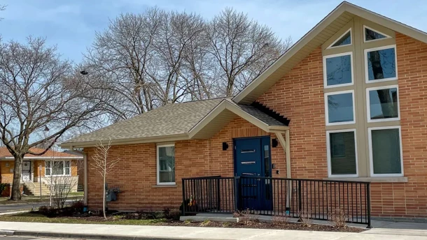 Clear skies above an Envision Unlimited community integrated living arrangement, a group home for adults with disabilities, in the Chicago area.
