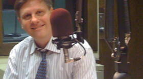 Dr. Spoo in the KWGS Studio