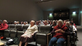 Meditators at Seattle's Frye Art Museum during a recent weekly session.