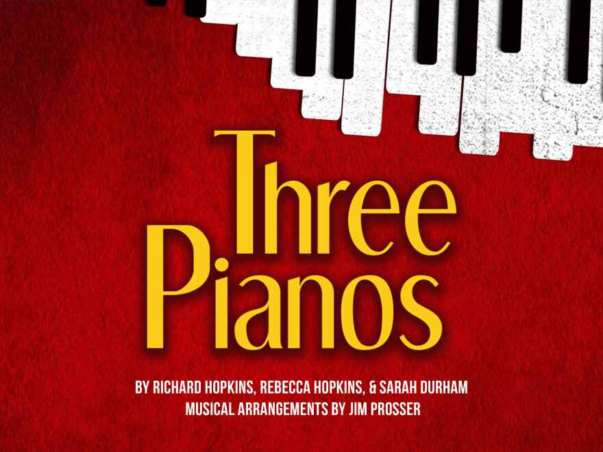 Florida Studio Theatre Logo for 'Three Pianos'