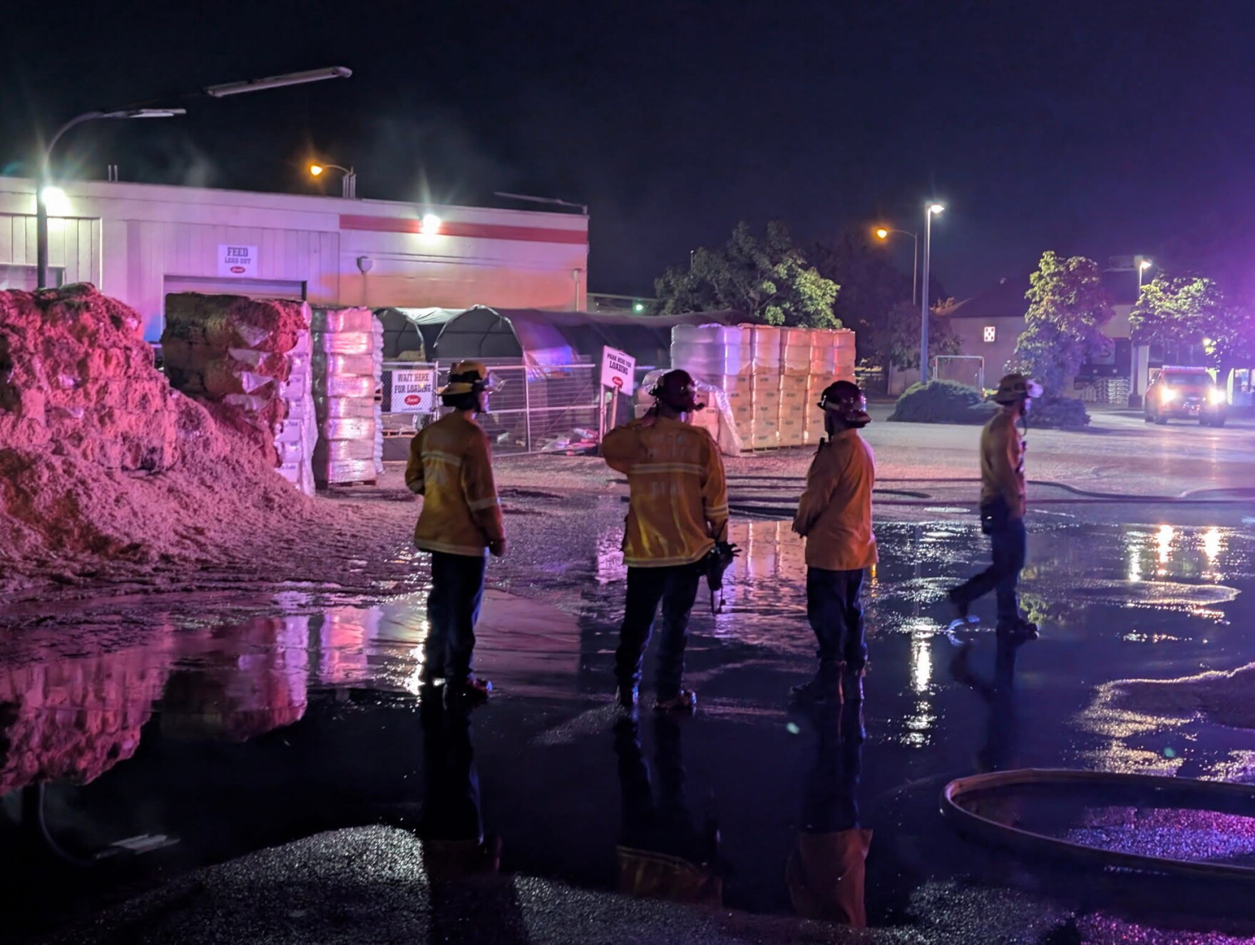 Crews responded to two west Eugene business fires Tuesday night