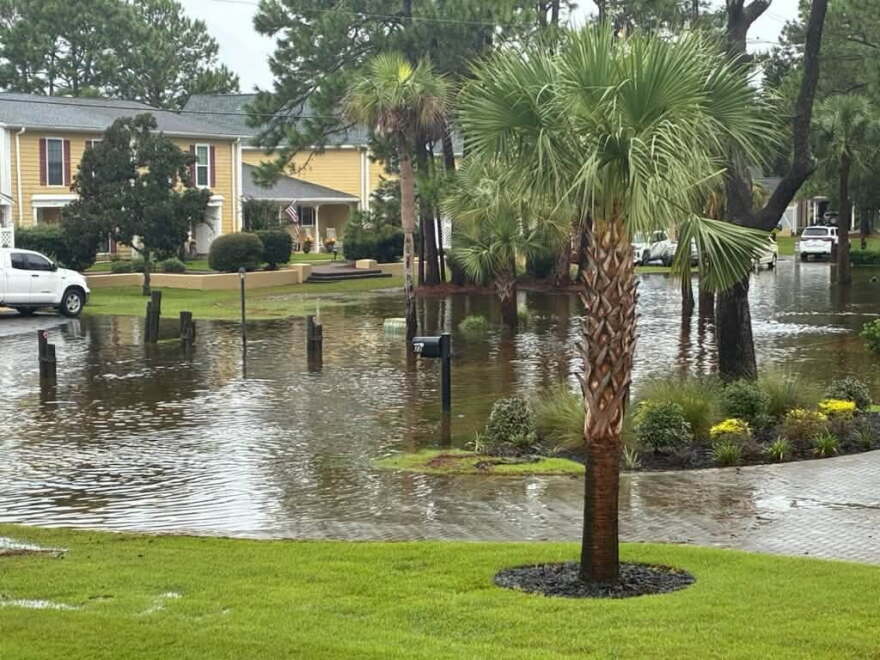 Photo of flooding in Okaloosa County in the Florida Panhandle.