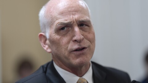 Washington Rep. Adam Smith pictured in a committee hearing in Washington D.C.