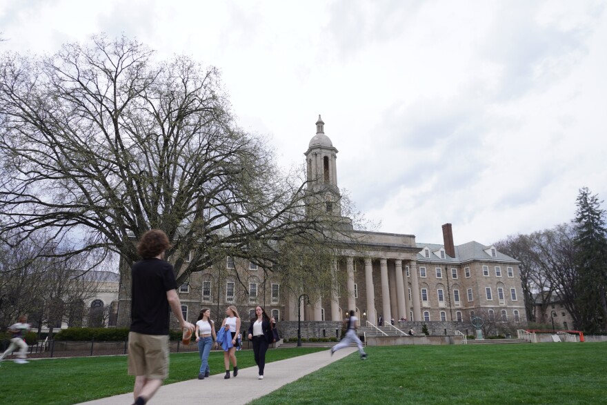 Penn State's "Old Main" building on its University Park campus.