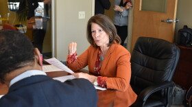 Congresswoman Cheri Bustos met with community leaders at the Carver Center on Friday to discuss lowering the cost of health care.