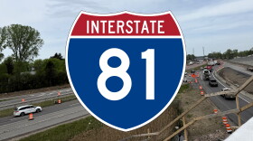 Graphic to indicate construction on Interstate 81 in Syracuse.
