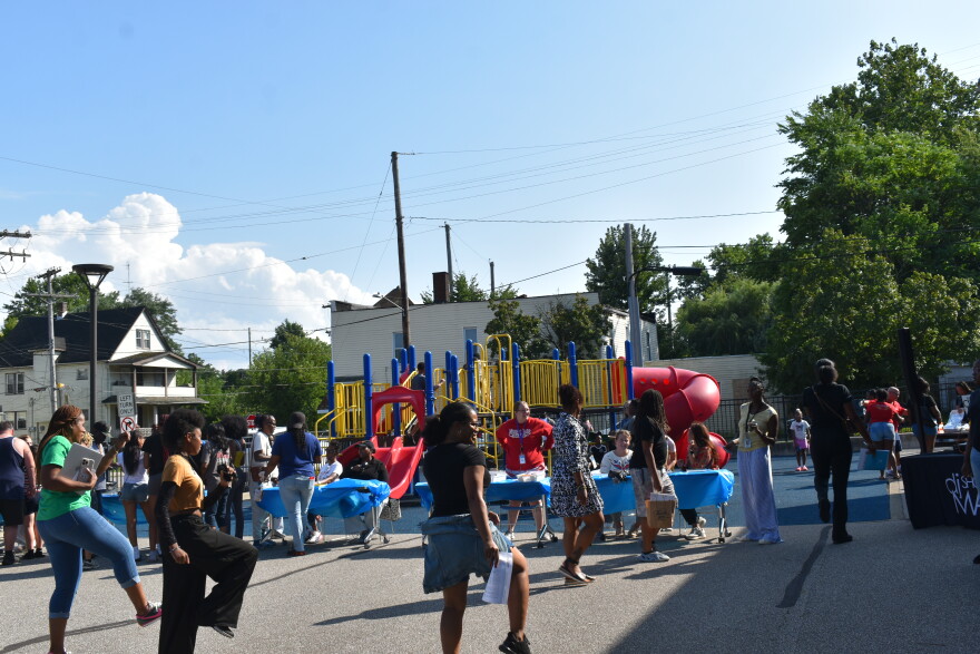 A back-to-school event at Mound School of the Arts in Cleveland's Slavic Village neighborhood on August. 20, 2026.