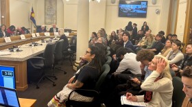 Students, parents, educators, and administrators fill the Education Committee hearing on February 8, 2024.