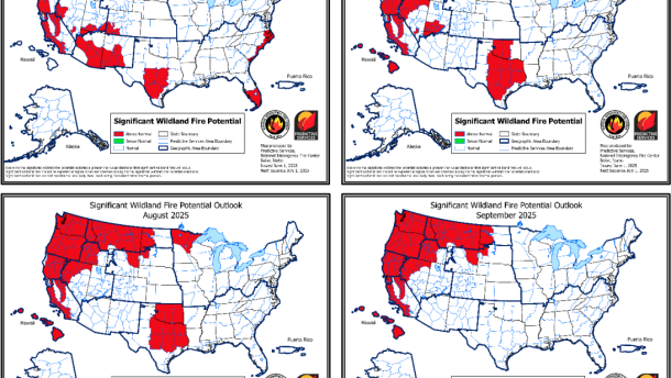 The latest 4-month fire season outlook. 