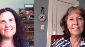 Rachel Jameton, left, and Jane Finan, right