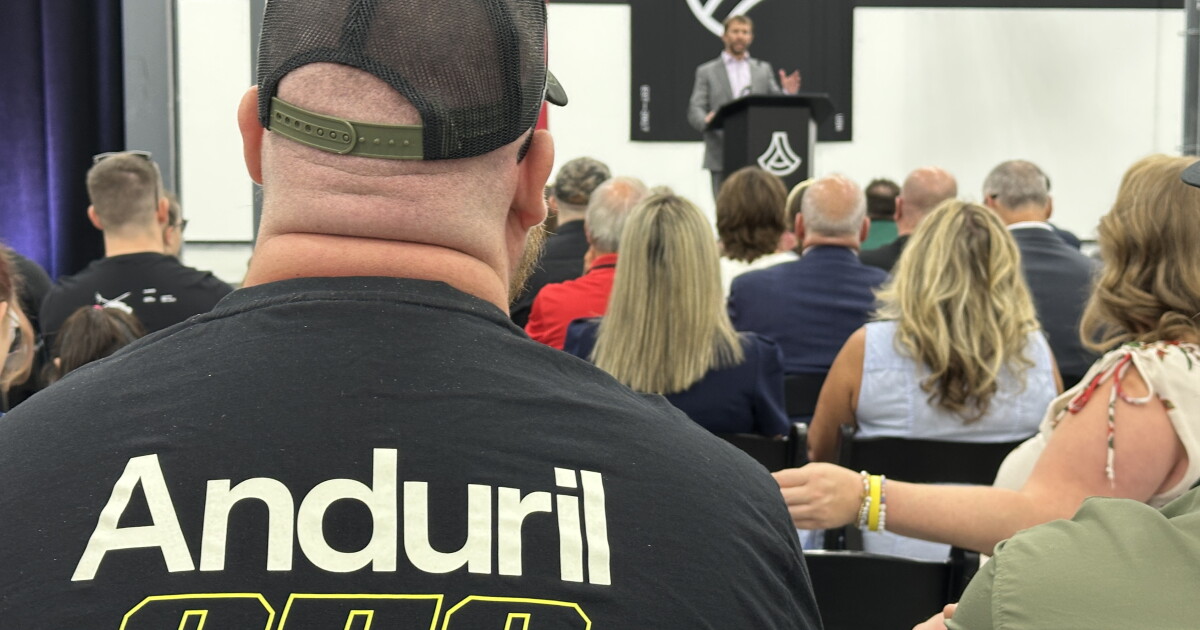 Anduril Industries shows off first Ohio-built autonomous drone