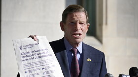Senator Richard Blumenthal at the state Capitol on Tuesday, Jan. 2 2023. Blumenthal and Disability Rights Connecticut attorney Sheldon Toubman claim UnitedHealthCare mislead applicants into signing up for Medicare Advantage claiming the plan would offer supplementary benefits. Both are now saying the plans actually restricted access to care and Blumenthal is now calling on the federal government to investigate the health care provider.`