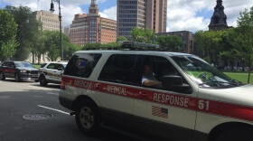 Emergency vehicles respond to Wednesday's overdoses in New Haven