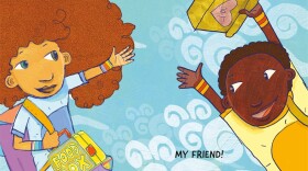 "My Friend!," written by Taye Diggs and illustrated by Shane Evans, is a picture book about what it means to be a friend.