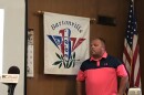 Bartonville volunteer assistant fire chief Drew Zachman makes a public apology for using a racial slur in a video shared on social media during Monday's village board meeting.