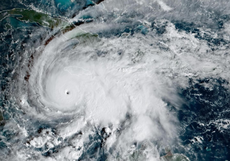 Satellite photo of Hurricane Melissa (2025).