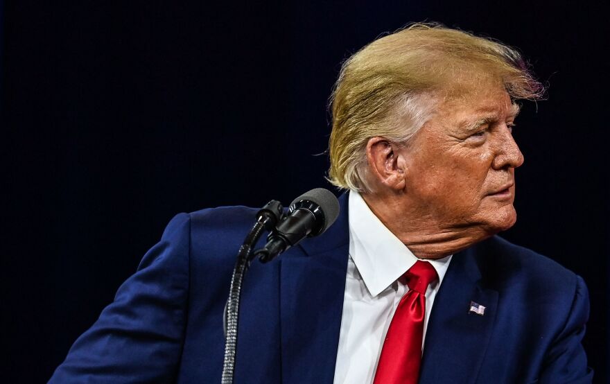 Former President Donald Trump speaks at the Conservative Political Action Conference in Orlando, Fla., on Feb. 26.