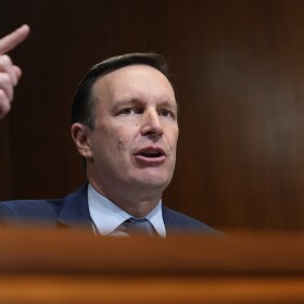 Sen. Chris Murphy, D-Conn., on Capitol Hill in Washington, Tuesday, April 30, 2024. (AP Photo/Susan Walsh)