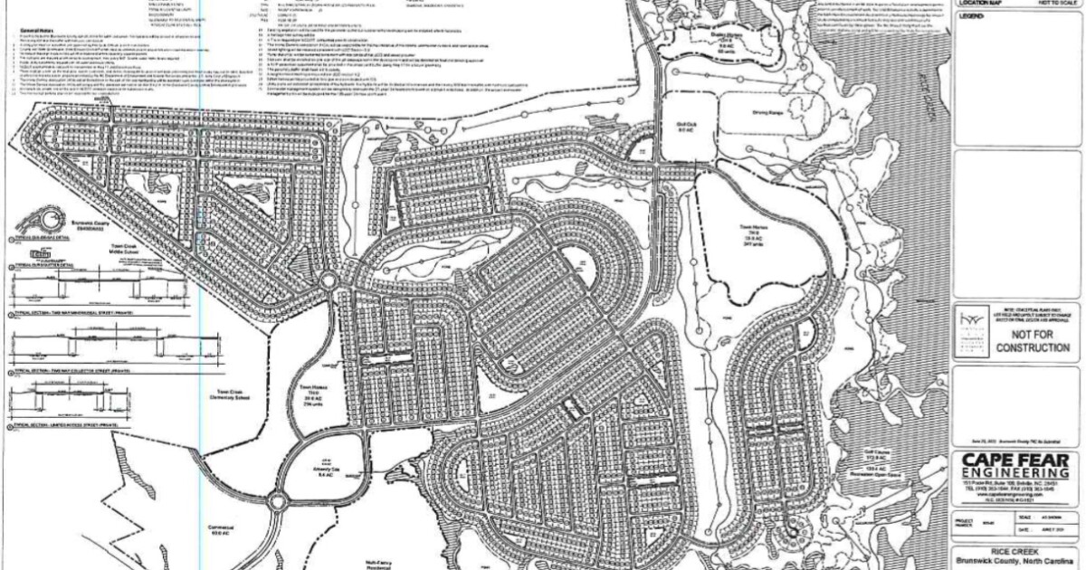 Proposed Brunswick County development moves forward, grows up to 3,400 units WHQR
