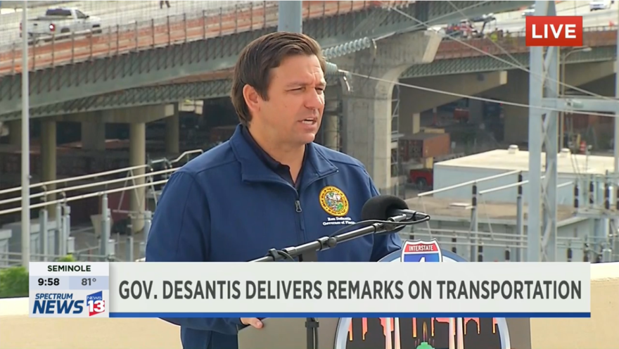 Gov. Ron DeSantis says Florida does not use the same lab that produced 35,000 unreliable COVID-19 test results.