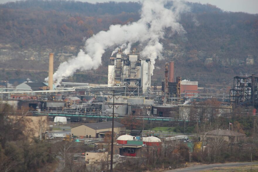 Smokestacks at the Clairton Coke Works.