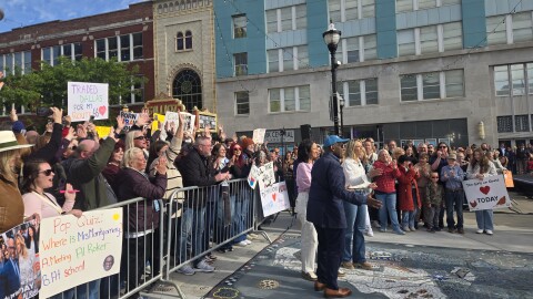 Al Roker and the Today Show team hype up the crowd during their special Route 66 Centennial Broadcast