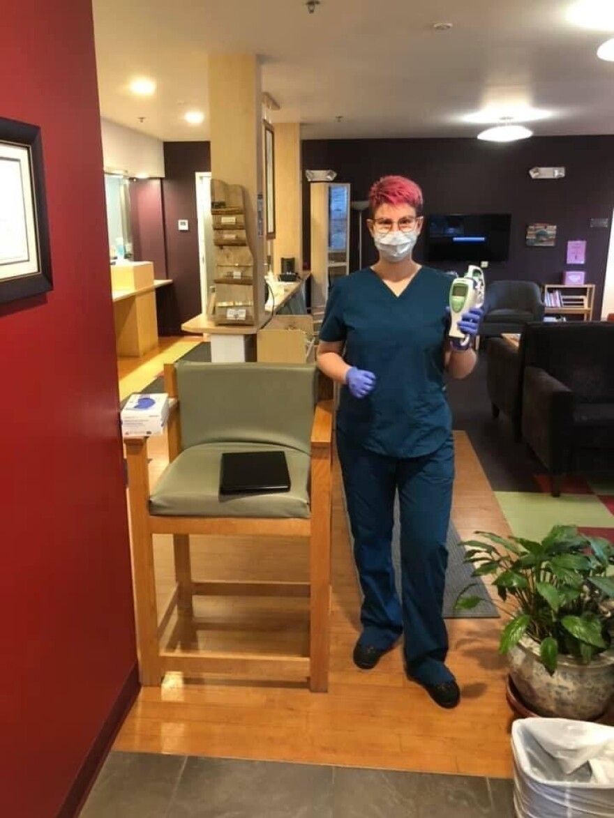 Hannah Muszynski left her job as a clinical supervisor in a medical office to care for her sons and help her oldest learn remotely.