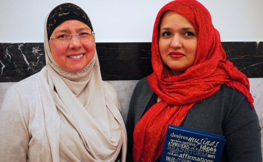 Aishah Jalani, director of the Medina Middle School at the Muslim Association of Puget Sound, and Alia Kayani, a MAPS member who also runs a program at the center.