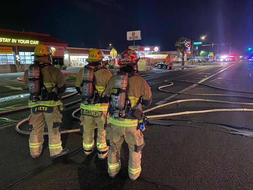 Phoenix firefighters fuel tanker leak