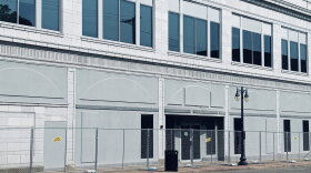 The Tobin building at the corner of Capitol and Court streets is now surrounded by fencing. The Tazewell County Board is exploring demolishing the building and the neighboring Arcade building to make way for a new Justice Center annex.