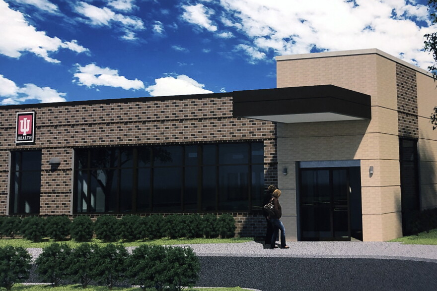 Renderings show the new space located across from IU Health's existing Paoli Hospital.
