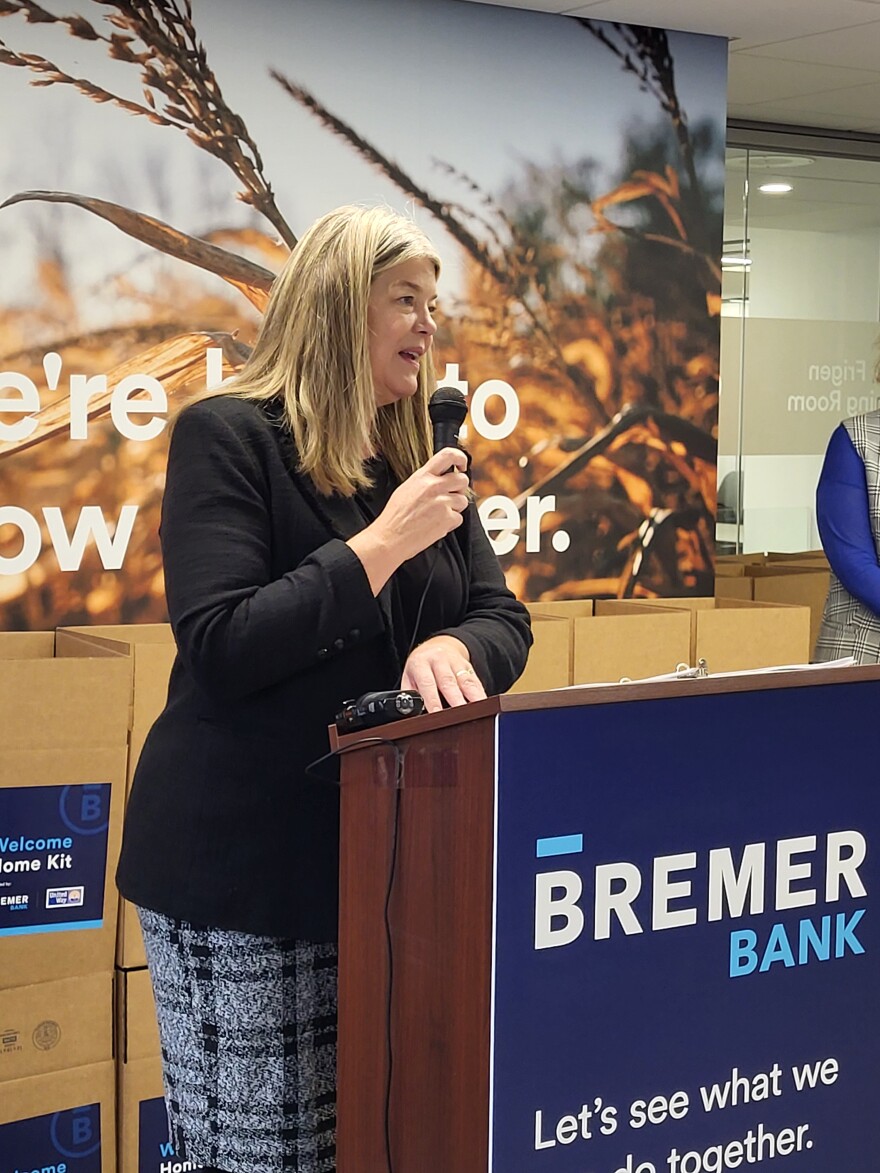 Senior Vice President with Bremer Bank, Julie Whitney.