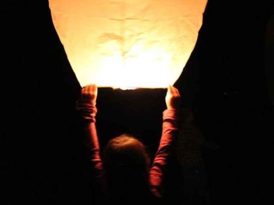 One year after Isabella's transplant, the Boutins released lanterns to honor the 16-year-old donor who gave Isabella a new