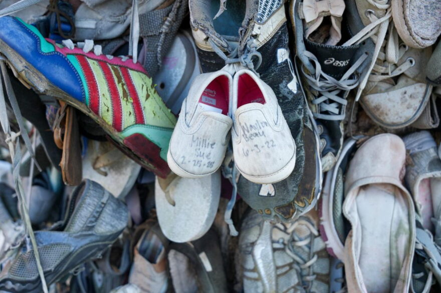 The Shoe Tree commemorates the life-long relationships that started at Murray State University.