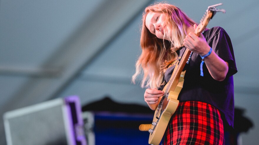 Julia Jacklin performs at the 2017 Newport Folk Festival.