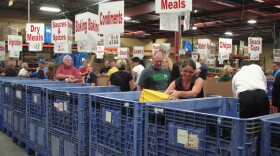 Harvesters relies on volunteers to sort donations. If they can't come in because of coronavirus concerns, that work will have to shift to employees.