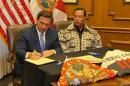 Sports betting was included in a 30-year deal, known as a compact, signed by Gov. Ron DeSantis and Seminole Tribe of Florida Chairman Marcellus Osceola, Jr. in 2021 and authorized by the Legislature in a special session.