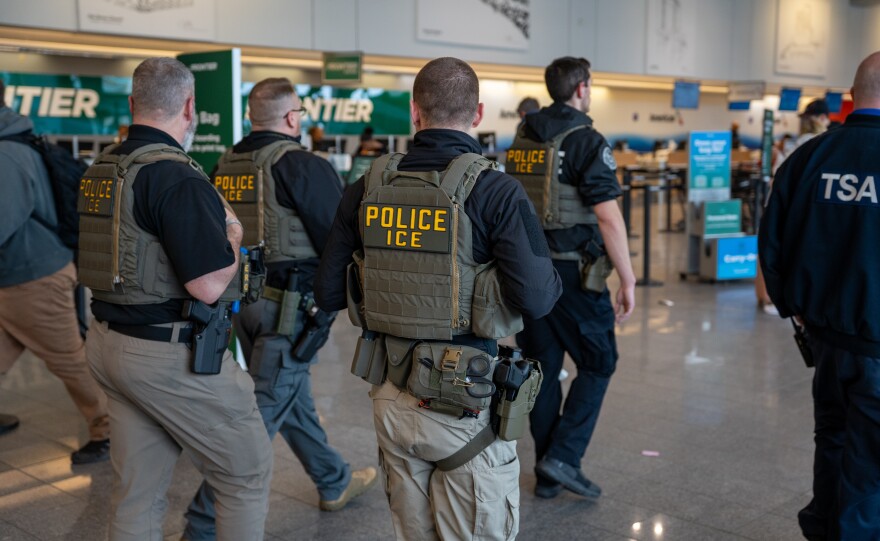 President Trump deployed ICE officers to Cleveland Hopkins International Airport amid a Homeland Security shutdown on March 23, 2026.