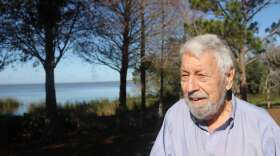 Jim Thomas remembers fishing for bass in Lake Apopka as a child. Photo by Amy Green