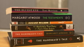 A list of books removed from circulation in Goddard school libraries includes novels by Margaret Atwood and Toni Morrison.
