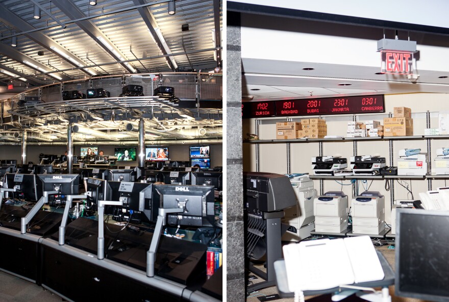 Inside the National Counterterrorism Center operations room.
