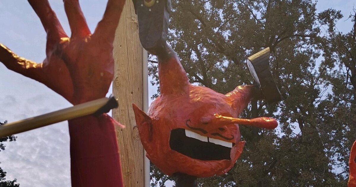 Meet Peter Panopticon, the 10-foot-tall puppet mascot for DeFlock Lansing
