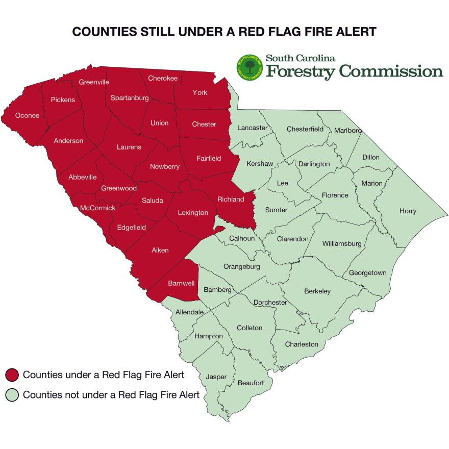Red Flag Fire Alert map for April 9, 2026