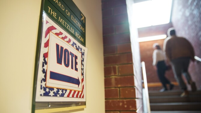 Scenes from early voting at the Wayne County Board of Elections in Wooster, Ohio, on Friday, Oct. 25, 2024.