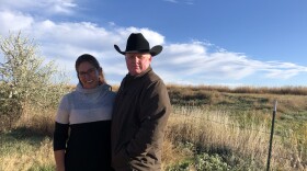  Rusty and Rachael Kemp stand in front of the potential site for Sustainable Beef plant. Rusty launched the project after Nebraska's governor encouraged him to take action to fix problems in the meat business. 