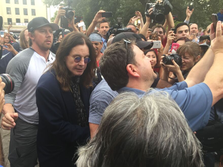 Ozzy Osbourne at the Alamo in 2015.