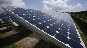 Solar panels in Merritt Island.