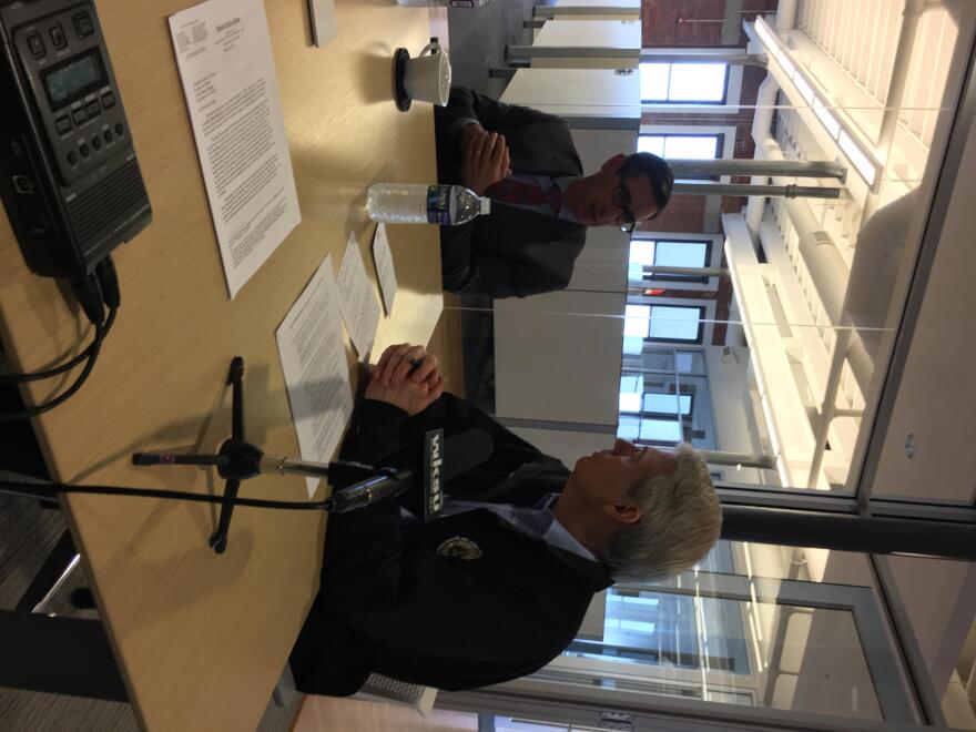 Picture of Sen. Rob Portman and Port of Cleveland's Will Friedman