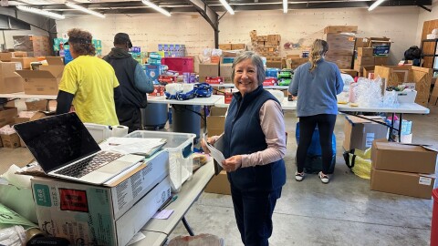 Doris Robinson at the Diaper Bank of the Lower Cape Fear in November 2025.